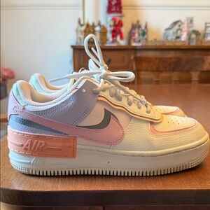 Nike Air Force 1 Low in Pink and Cream